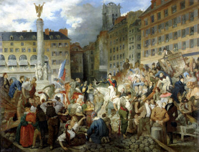 The Duke of Orleans Crossing the Place du Chatelet 1830