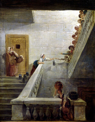 Distributing Milk at St. Lazare Prison 1794