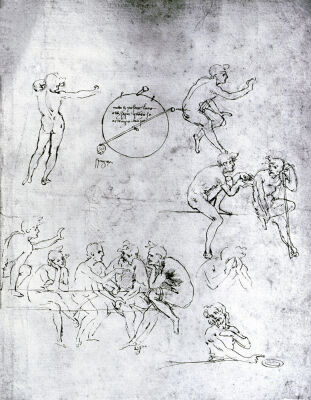 Study of figures for 'The Adoration of the Magi'