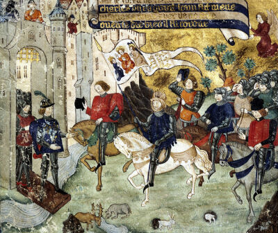 Joan of Arc announcing the Liberation of Orleans to Charles VII