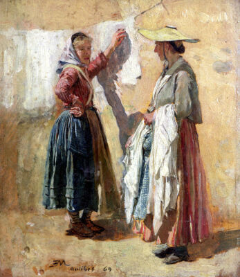 Washerwomen in Antibes 1869