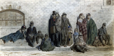 London Street Scene c.1868