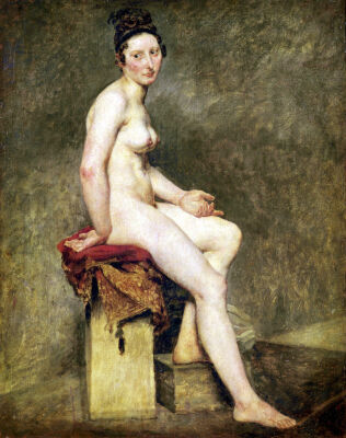 Seated Nude Mademoiselle Rose