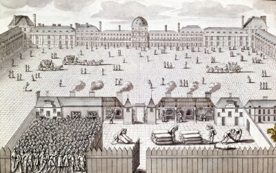 Distribution of Bread at the Tuileries Kiosk 1709