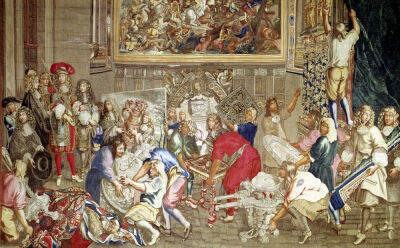 Louis XIV visiting the Gobelins factory 1667