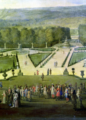 Promenade of Louis XIV by the Parterre du Nord c.1688