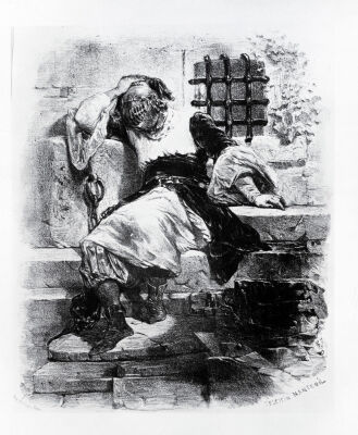 The Man in the Iron Mask in his Prison