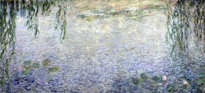Waterlilies'' Morning with Weeping Willows 1915