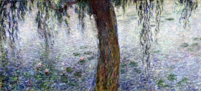Waterlilies'' Morning with Weeping Willows 1915