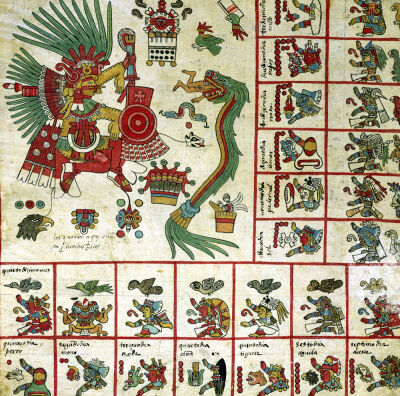 Aztec Codex Borbonicus 'Tonalamatl'