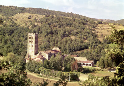 View of the Abbey and the church tower