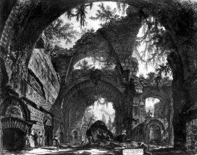 Ruined Gallery of the Villa Adriana at Tivoli