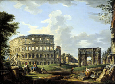 The Colosseum and the Arch of Constantine