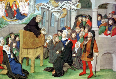 Monk Preaching on Imitation