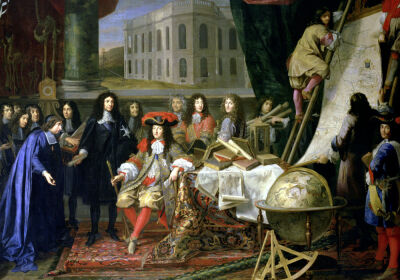 Jean-Baptiste Colbert Presenting the Members of the Royal Academy of Science to Louis XIV