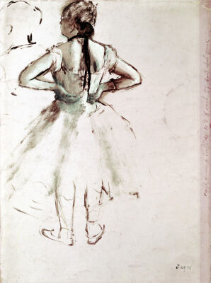 Dancer viewed from the back