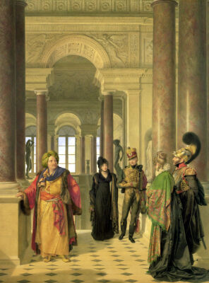 The Main Staircase of the Louvre 1817