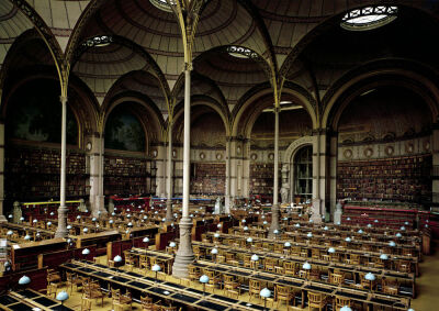 Interior of the 'Salle des Imprimes' 1868