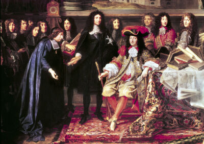 Jean-Baptiste Colbert Presenting the Members of the Royal Academy of Science