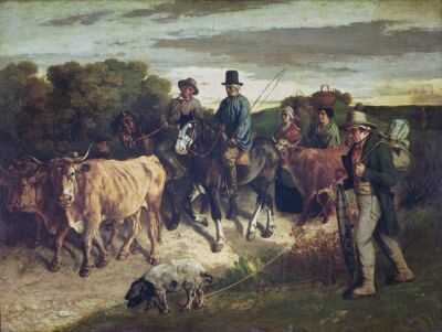 The Peasants of Flagey Returning from the Fair 1850