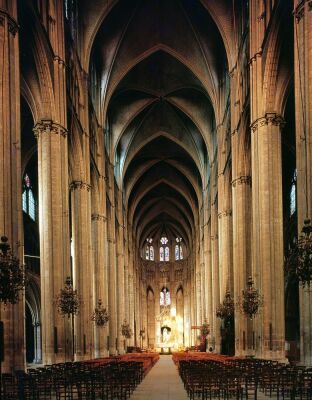 View of the nave 1225