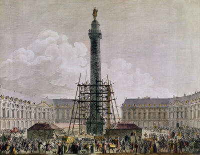 Construction of the Vendome Column in 1803