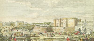 View of the Bastille and the Porte Sainte-Antoine