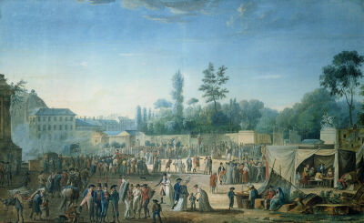 View of the Tuileries from the Place de la Revolution 1799