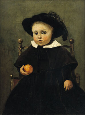 The Painter Adolphe Desbrochers as a Child Holding an Orange