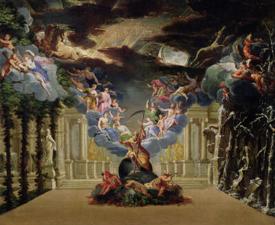 Set design for 'Atys' by Jean-Baptiste Lully