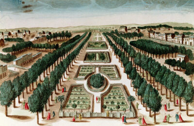View of the Jardin des Plantes from the Cabinet d'Histoire Naturelle