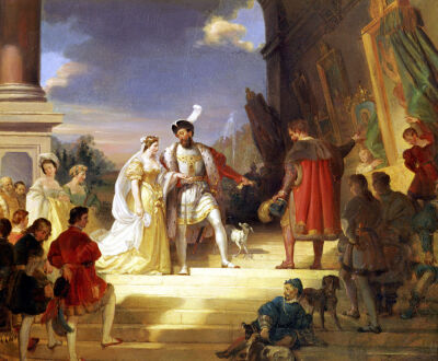 Francois I with Leonardo da Vinci