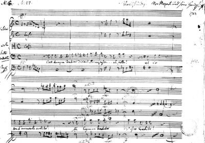 'Cosi Dunque Tradisci...' recitative and aria 1783