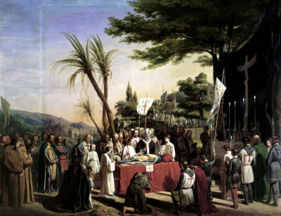 Funeral of Godfrey of Bouillon in Jerusalem 1838