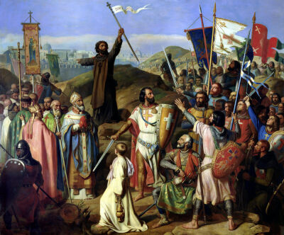 Procession of Crusaders around Jerusalem 1841