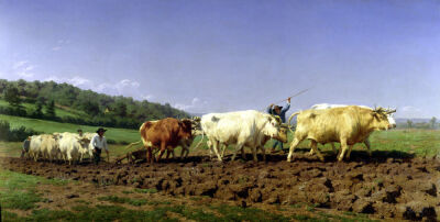Ploughing in Nivernais 1849