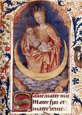 The Virgin and Child from 'Heures de l'Usage de Rome' c.1465
