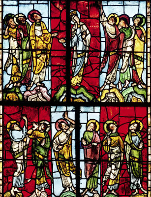 Window depicting the Ascension c.1145