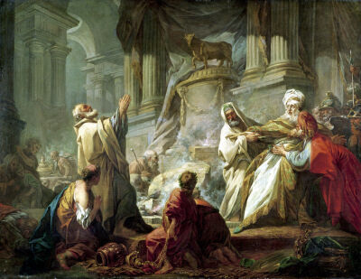 Jeroboam Sacrificing to the Golden Calf 1752