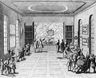 War school illustration from 'Der vollkommene Deutsche soldat'