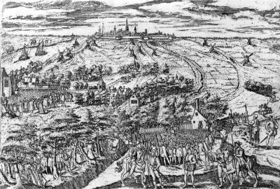 Protestants meeting in the open around Antwerp 1576