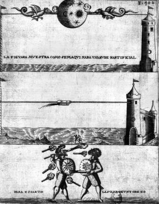 How to make an artificial cloud illustration from 'Tratado de Artilleria'