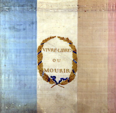 Tricolore with the motto 'Live Free or Die' 1792
