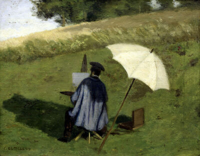 Desire Dubois Painting in the Open Air c.1852