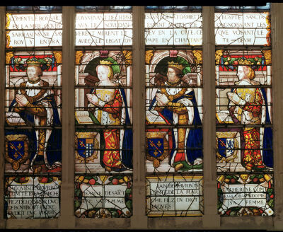 Window depicting Jacques de Bourbon Comte de la Marche