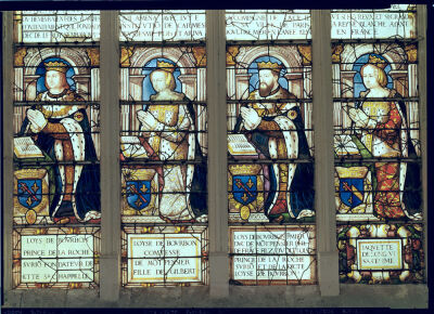Window depicting Louis de Bourbon  Prince de La Roche-sur-Yon