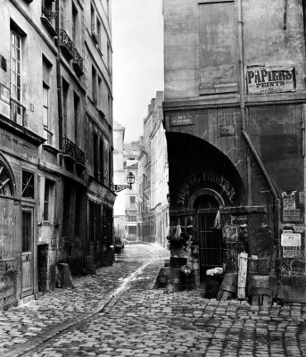 Rue des Marmousets from rue Saint-Landry Paris 1858