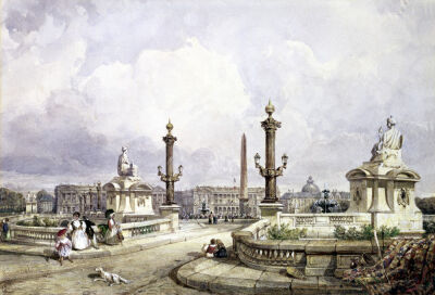 The Place de la Concorde c.1837