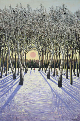 Sunset through Russian Trees, 1989