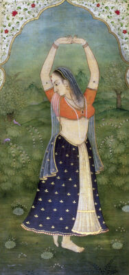 Woman in a Green Landscape